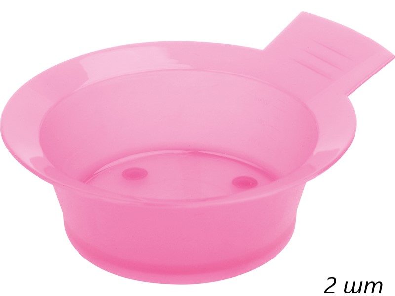 Чаша для окрашивания Dewal JPP-052P пластик розовый 300 мл 2 шт