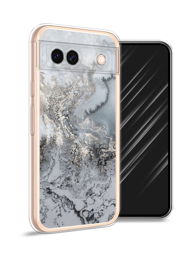 

Чехол Awog на Google Pixel 8A "Морозная лавина серая", Серый;серебристый, 271750-1