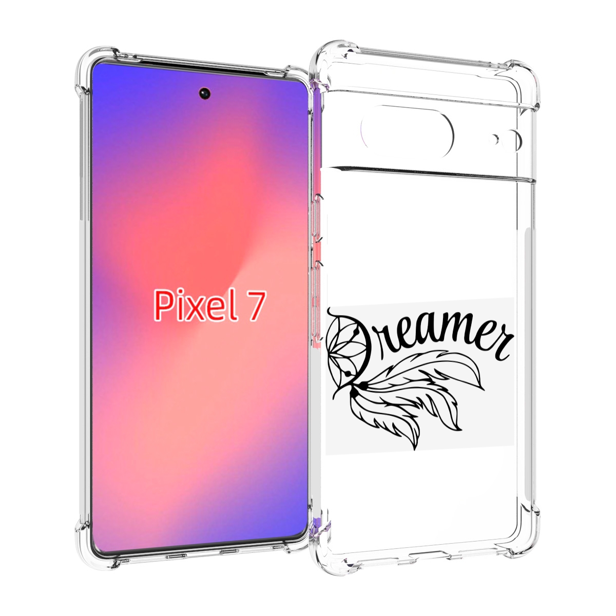 

Чехол Mypads Мечтадел Для Google Pixel 7, Прозрачный, Tocco