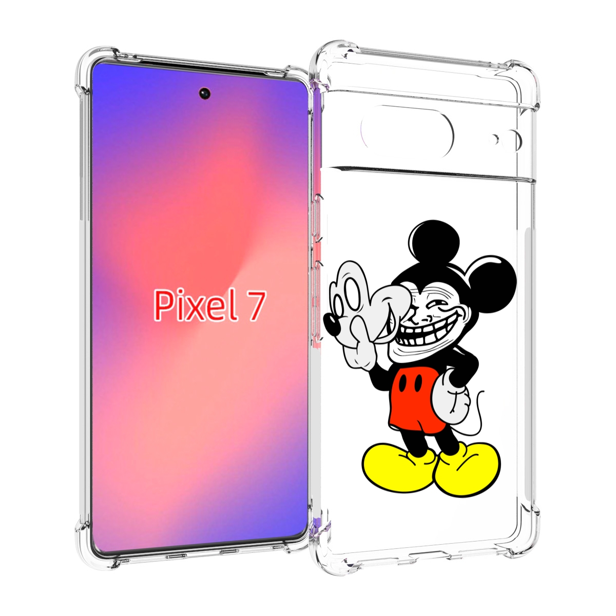 

Чехол Mypads Микки-Маус-Троллер Для Google Pixel 7, Прозрачный, Tocco