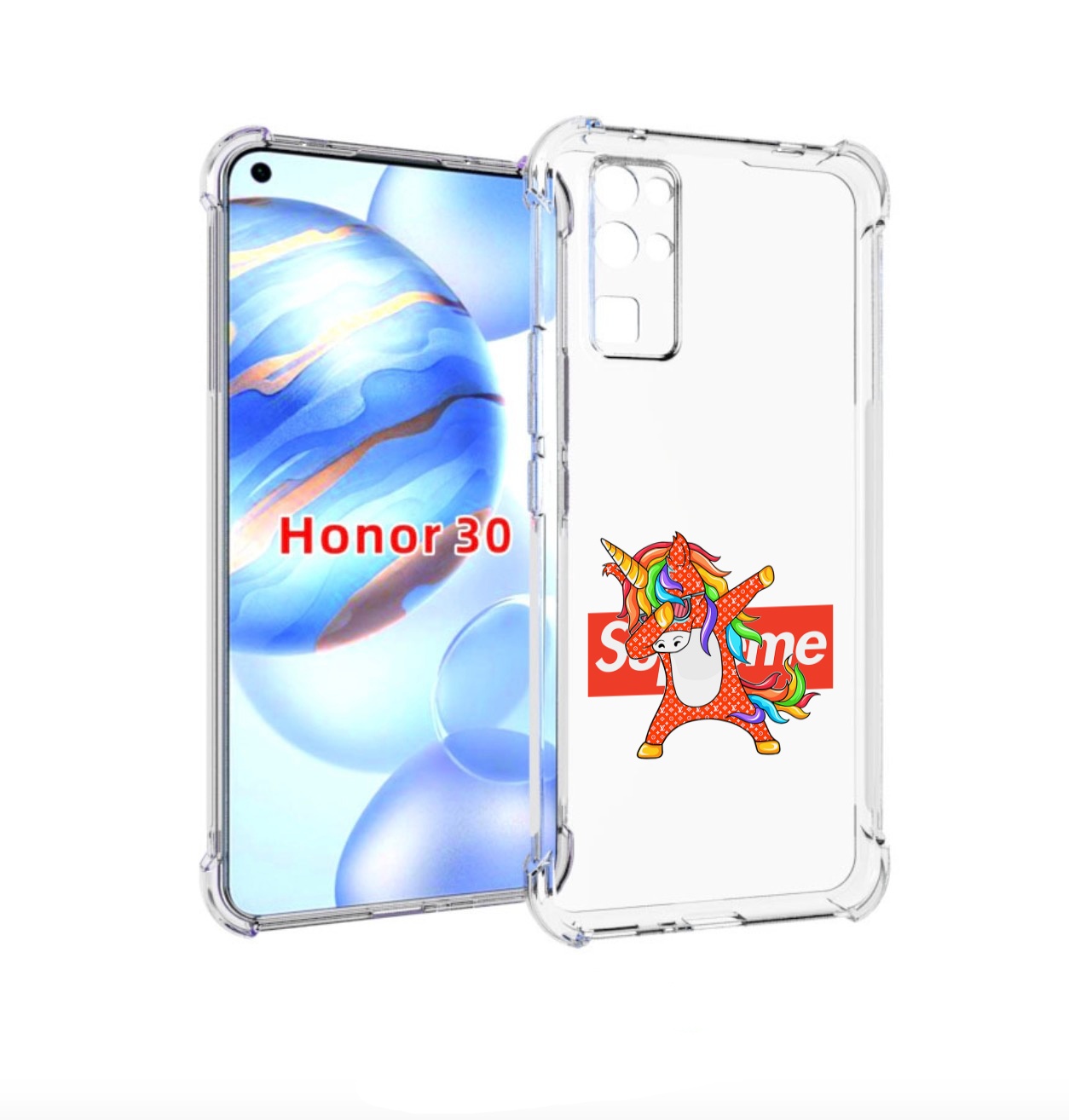 

Чехол бампер MyPads Единорог-суприм для Honor 30 (BMH-AN10) прот, Прозрачный, Tocco