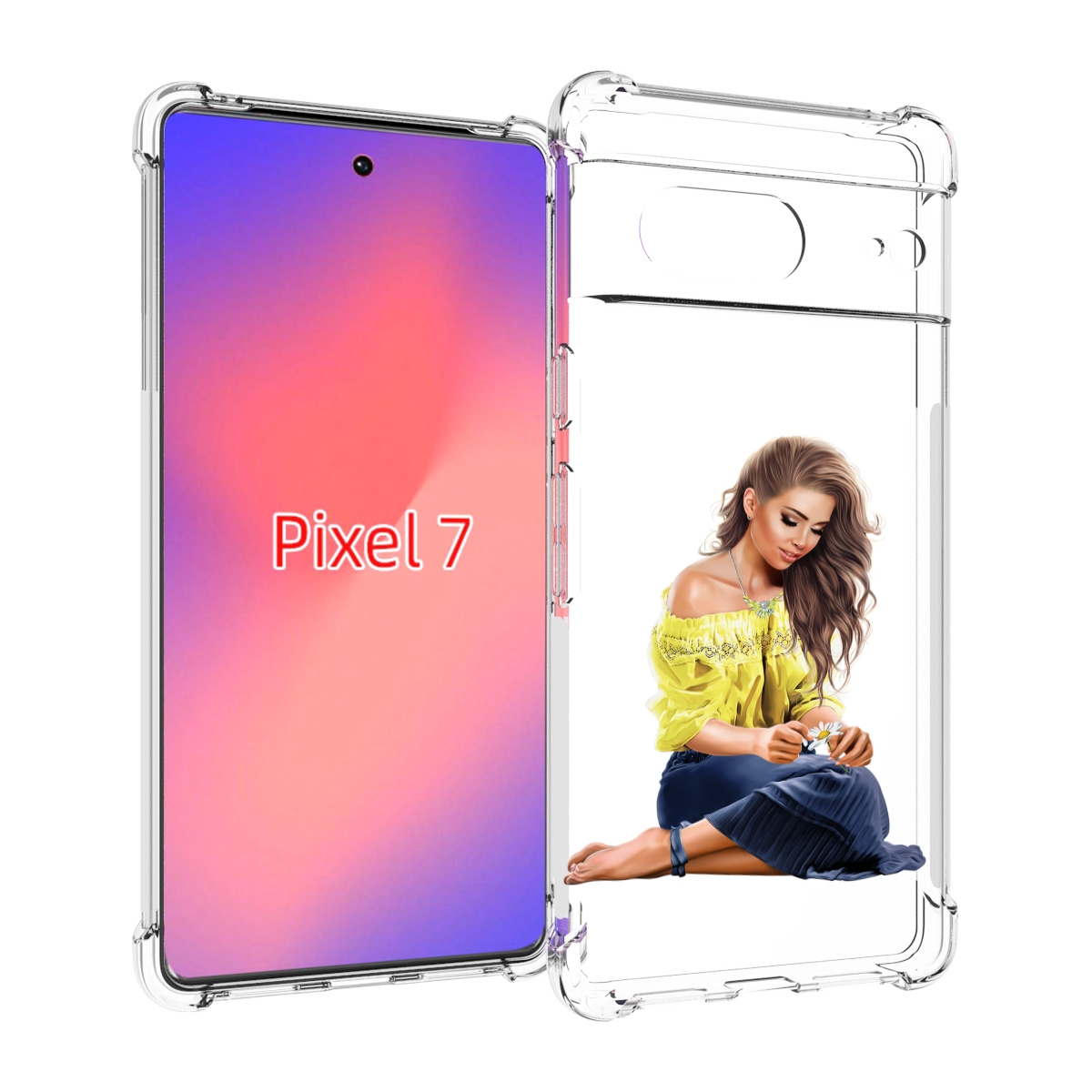 

Чехол Mypads Миленькая-Девочка Женский Для Google Pixel 7, Прозрачный, Tocco