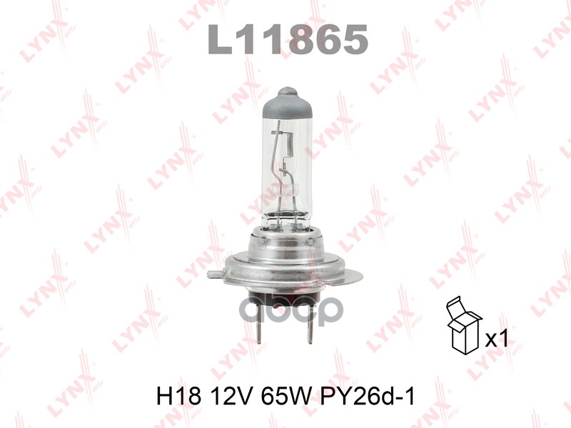 

Лампа 12v H18 65w Py26d-1 Lynxauto 1 Шт. L11865 H18 12v 65w Py26d-1 LYNXauto арт. L11865