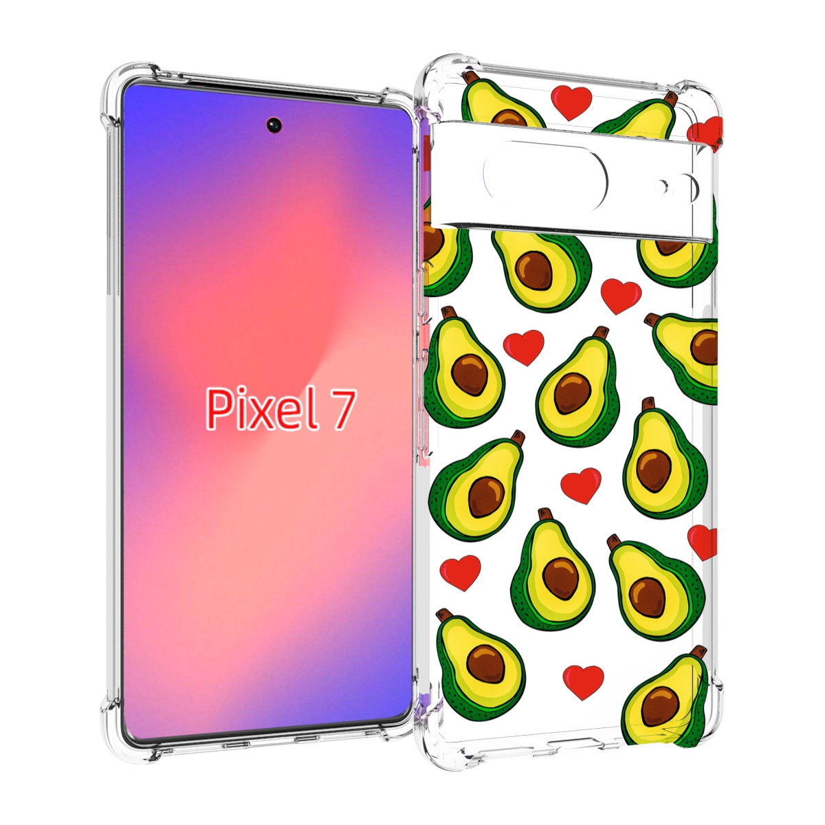 

Чехол Mypads Миленькие-Авокадо Для Google Pixel 7, Прозрачный, Tocco