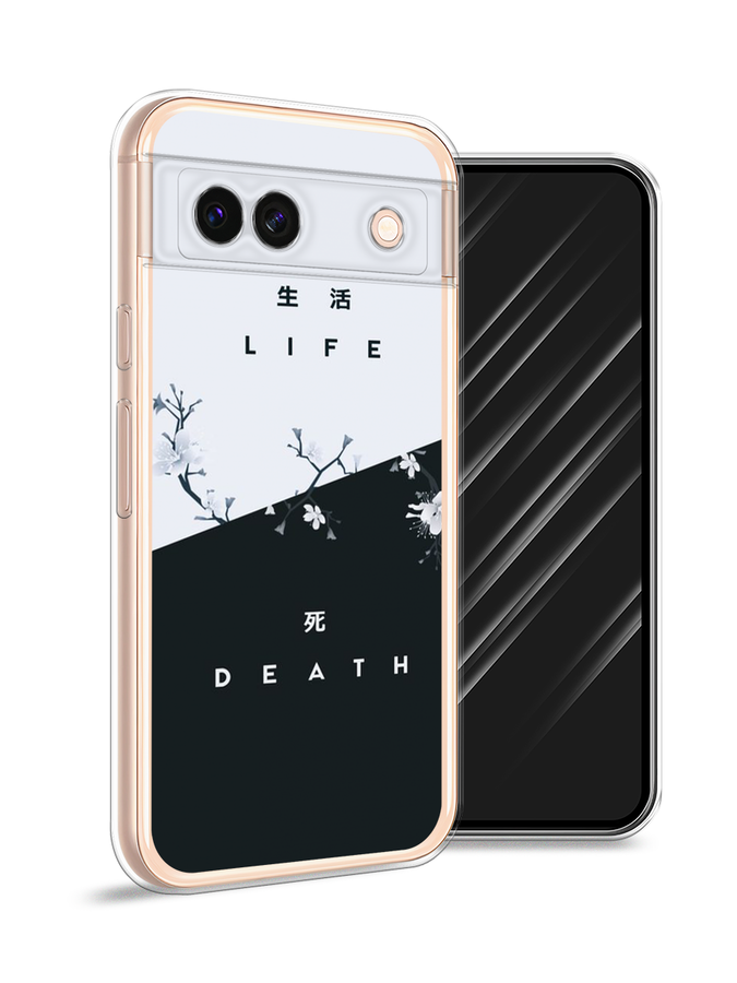 

Чехол Awog на Google Pixel 8A "Life and death", Черный;серый, 271750-1