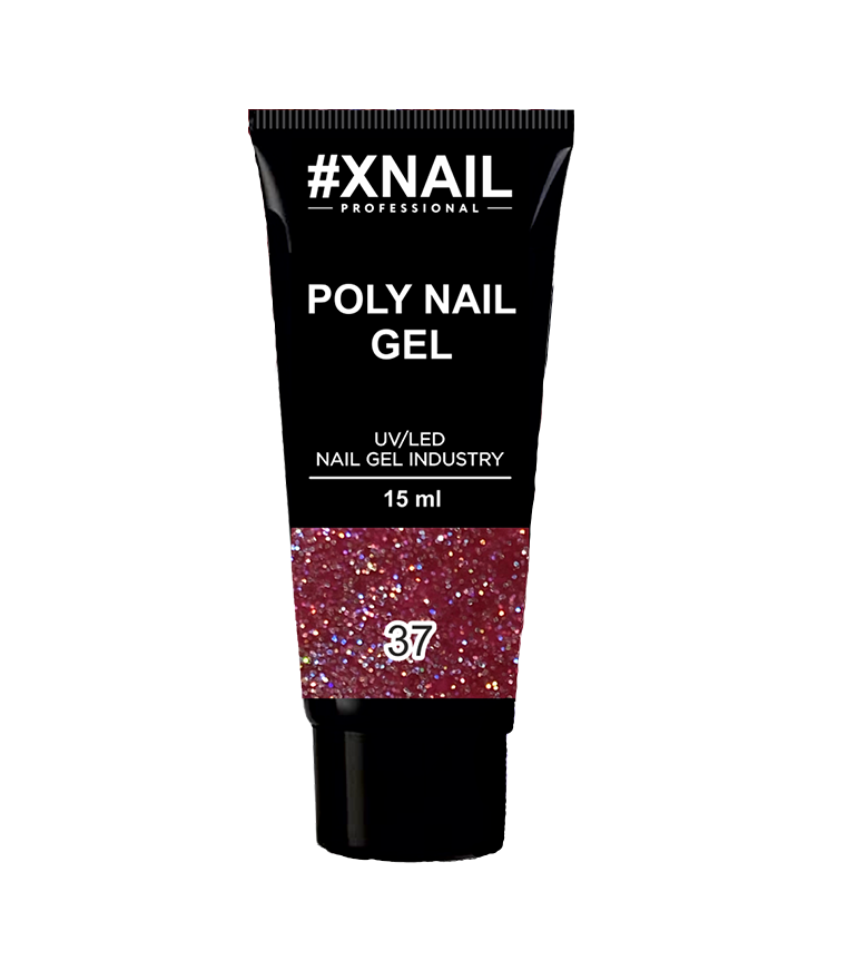 

Xnail, Полигель №37, с блестками