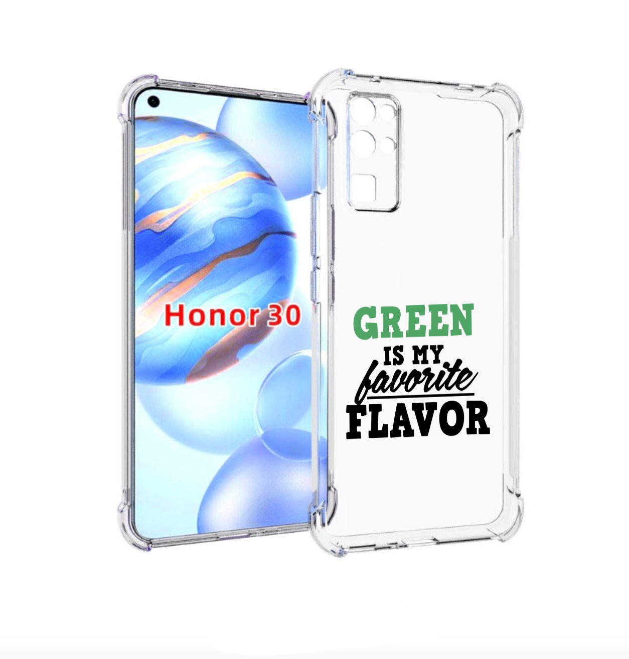 

Чехол бампер MyPads Зеленый-фаворит для Honor 30 (BMH-AN10) прот, Прозрачный, Tocco