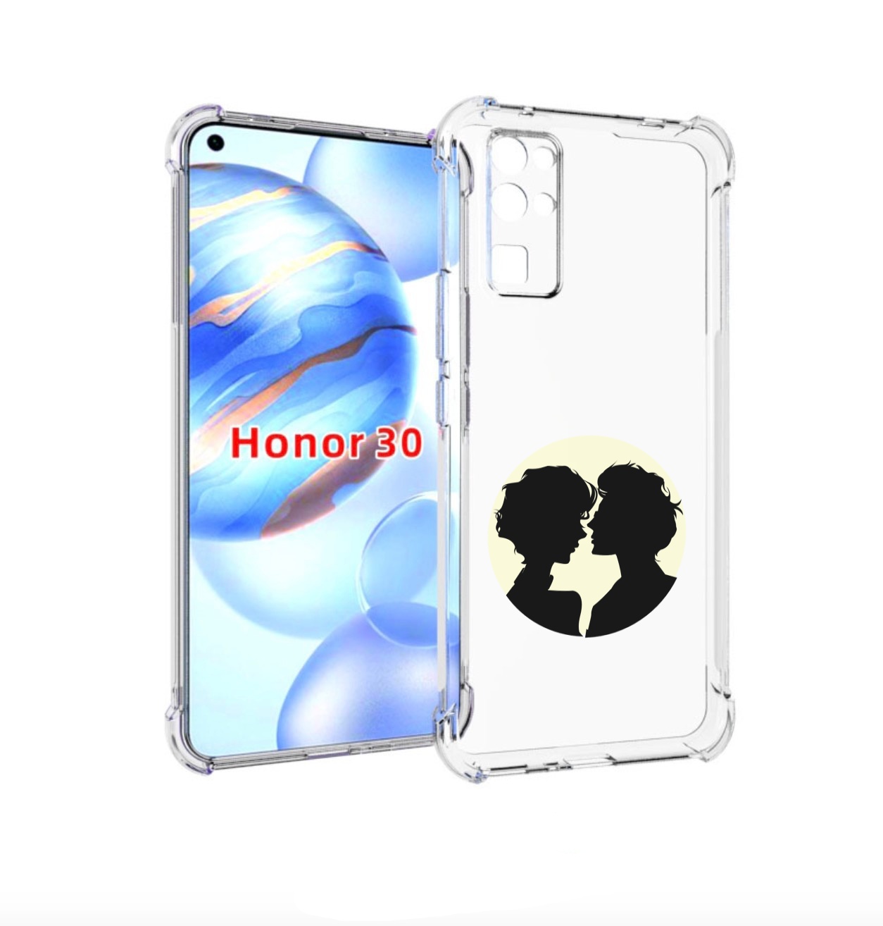 

Чехол бампер MyPads Картина для Honor 30 (BMH-AN10) противоударный, Прозрачный, Tocco
