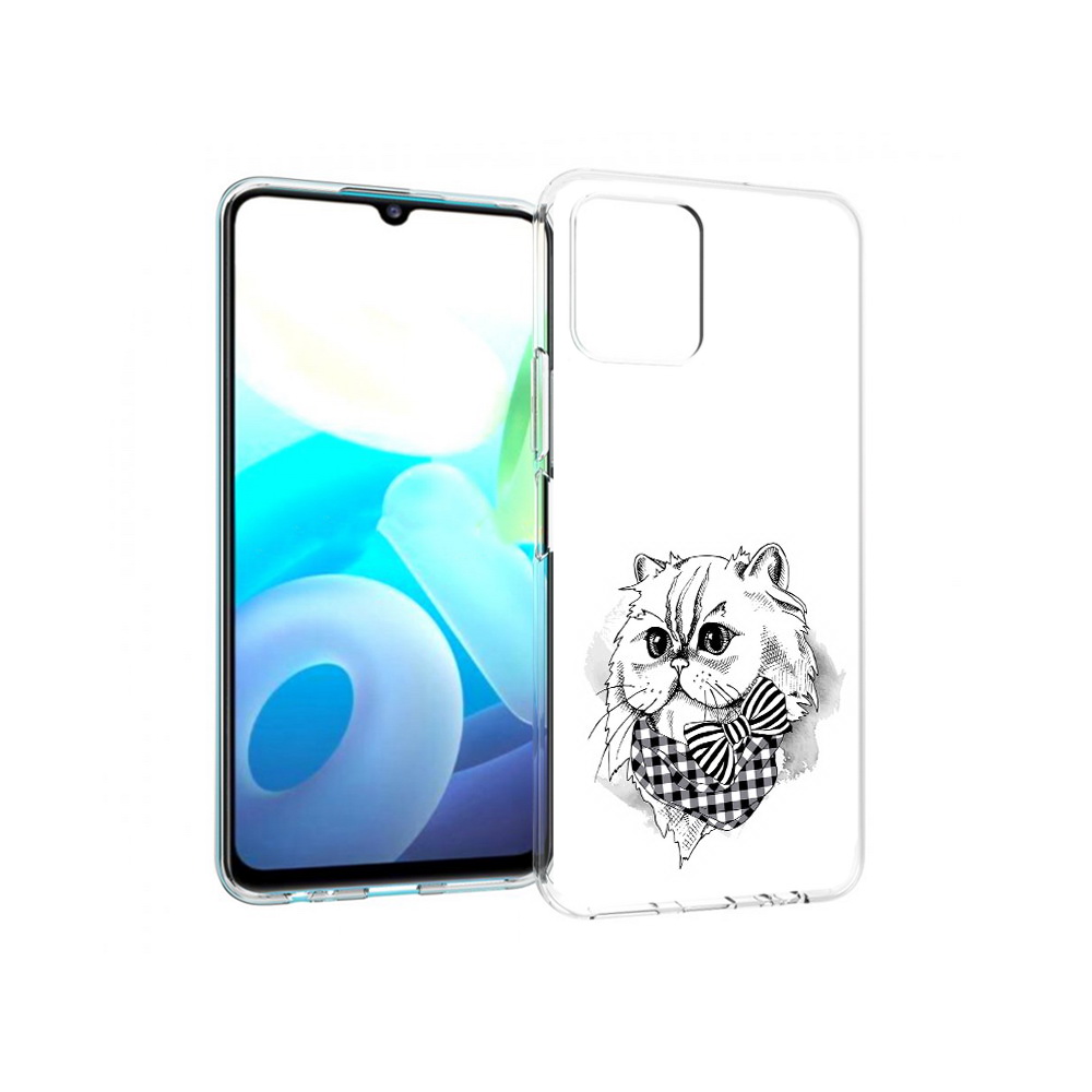 

Чехол MyPads Tocco для Vivo Y15s нарисованная красивая кошечка (PT224456.390.503), Прозрачный, Tocco