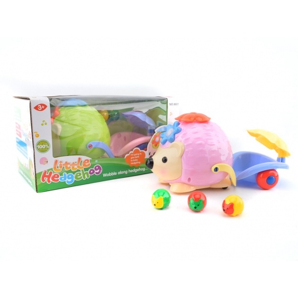 

Музыкальные игрушки Shantou Ежик, свет, звук, с тележкой