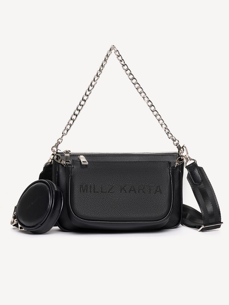 Комплект (сумка+кошелек) женский MILLZ KARTA MILLZ914500, черный
