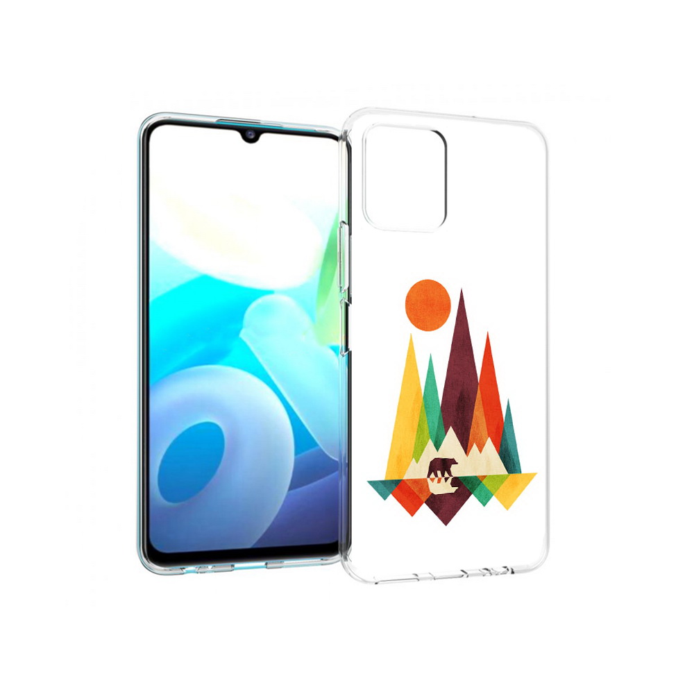 

Чехол MyPads Tocco для Vivo Y15s нарисованные горы с медведем (PT224456.390.506), Прозрачный, Tocco