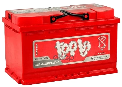 

Аккумулятор Topla Energy 100 А/Ч R+ 59249 315x175x190 En800 А Topla арт. 108000