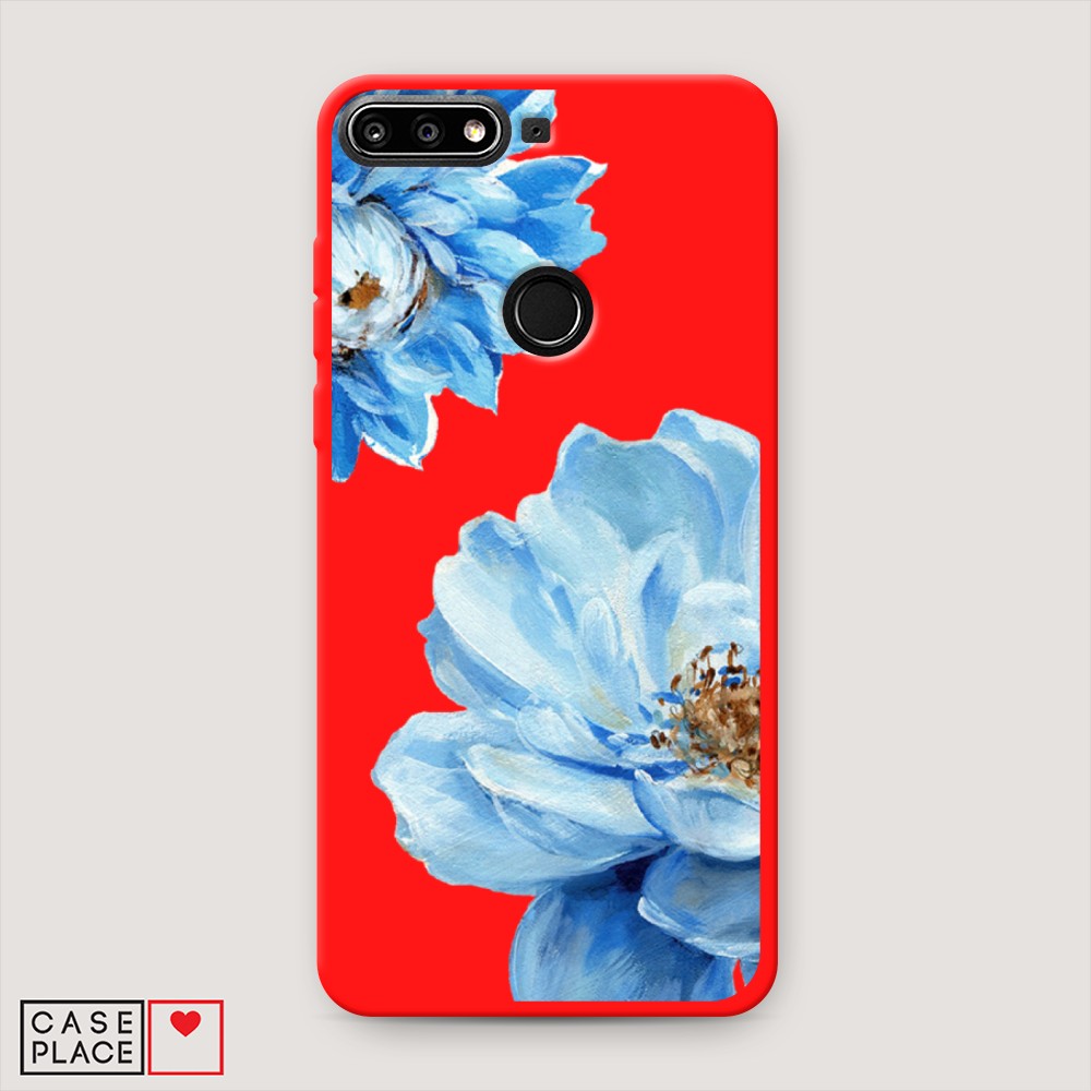 

Чехол Awog на Huawei Y7 2019 "Голубые клематисы", Разноцветный, 66453-1