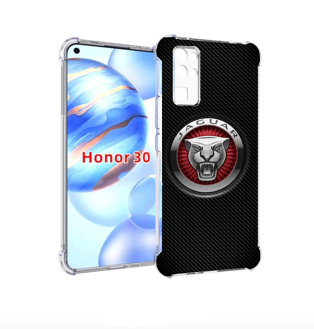 

Чехол бампер MyPads Лого-ягуар для Honor 30 (BMH-AN10) противоуд, Прозрачный, Tocco