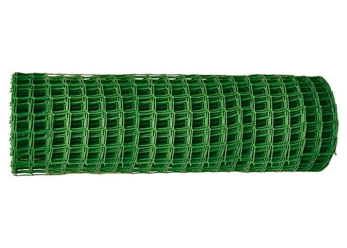 Решётка Агросетка-Юг заборная, в рулоне, 1x20 м, ячейка 15x15 мм, пластиковая, зелёная