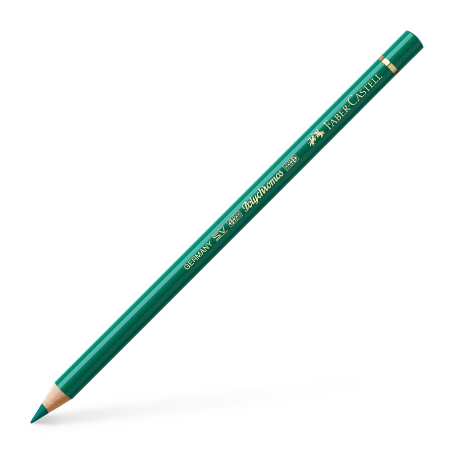 

Faber Castell Карандаш цветной Faber-Castell Polychromos, тёмно-зелёный, Зеленый, Карандаш цветной Faber-Castell Polychromos, тёмно-зелёный
