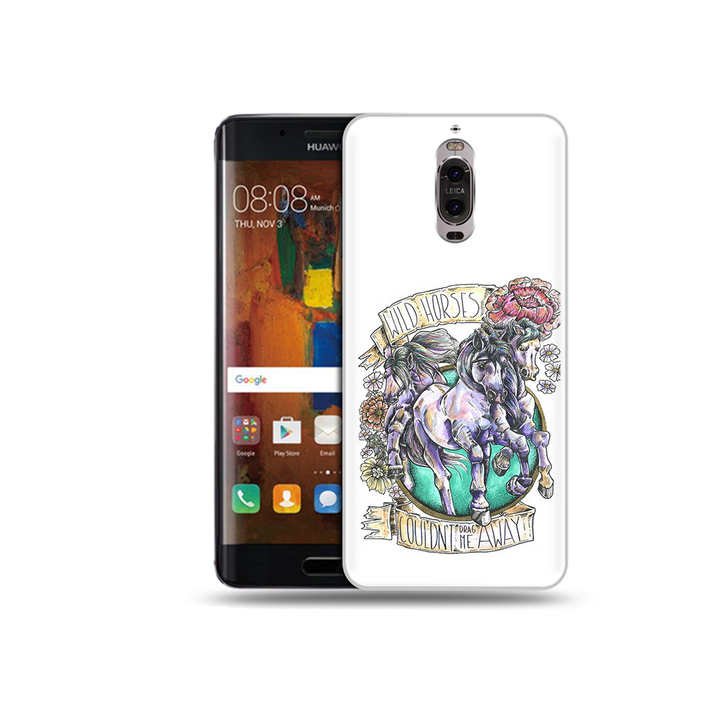

Чехол MyPads Tocco для Huawei Mate 9 Pro рисунок коней в цветах (PT50613.55.582), Прозрачный, Tocco