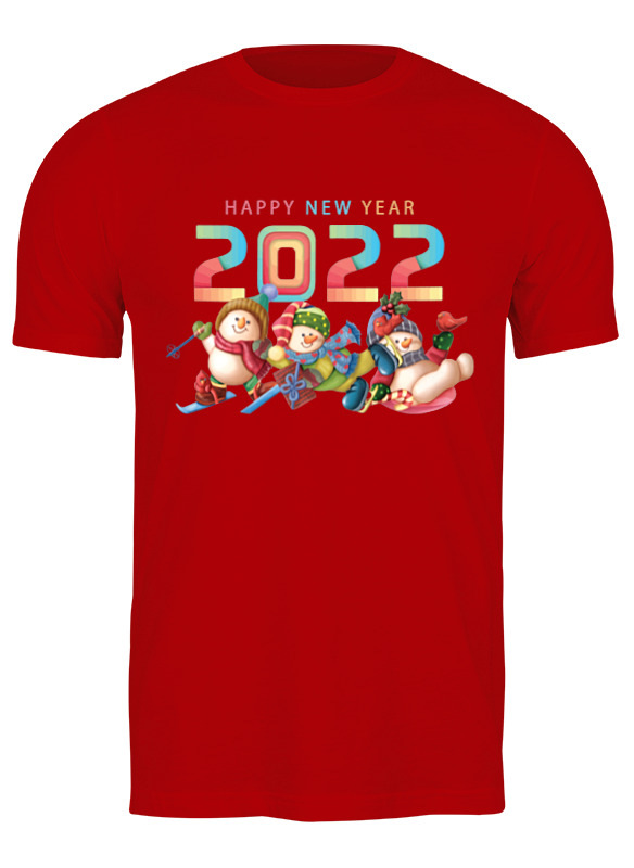 

Футболка мужская Printio Новогодняя . красная 3XL, Красный, Новогодняя .
