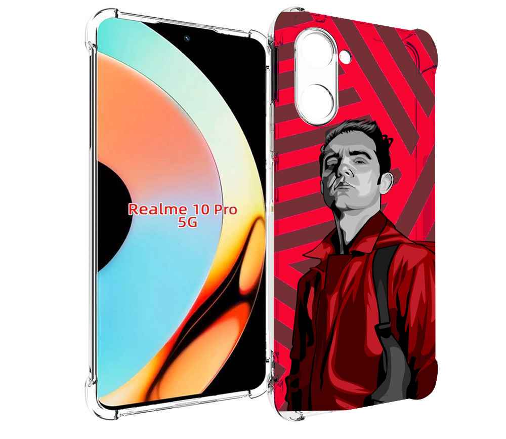 

Чехол бампер MyPads Берлин-бумажный-дом для Realme 10 Pro против..., Прозрачный, Tocco