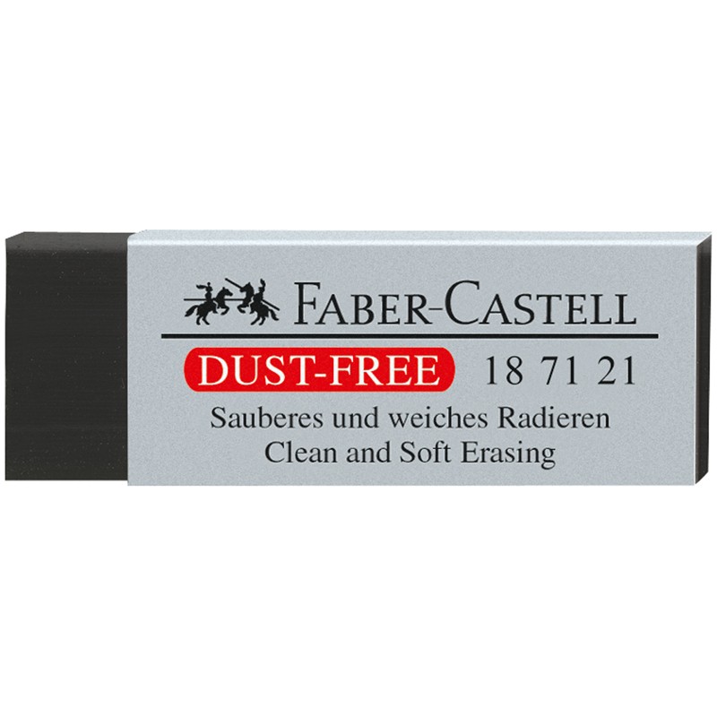 

Faber Castell Ластик DUST-FREE чёрный, виниловый, Черный, Ластик DUST-FREE чёрный, виниловый