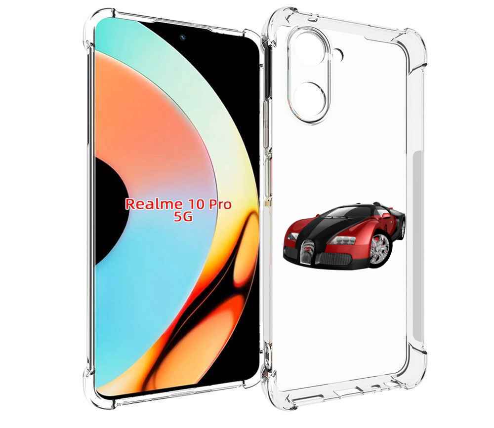 Чехол бампер MyPads Бука мужской для Realme 10 Pro противоударный