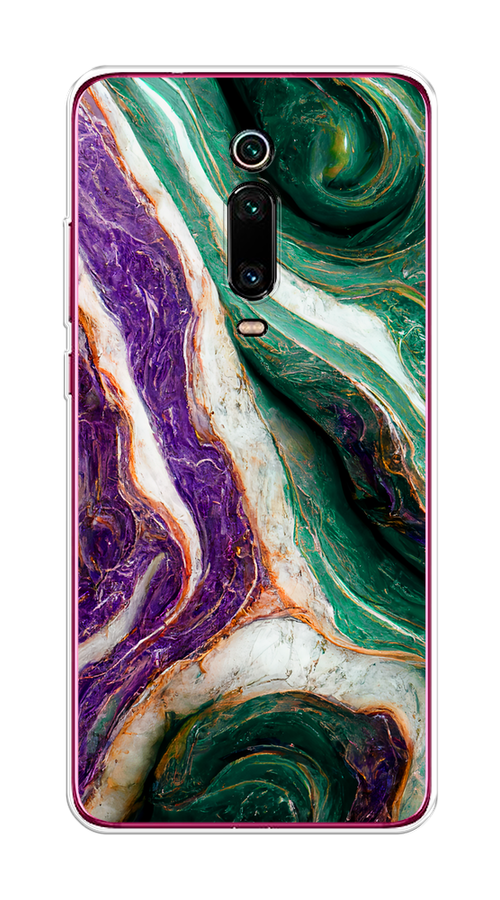 

Чехол на Xiaomi Redmi K20/K20 Pro/Mi 9T/9T Pro "Фиолетово-зеленый мрамор", Зеленый;фиолетовый, 35550-1