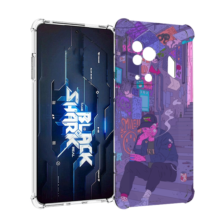 

Чехол MyPads парень в подъезде мультик для Xiaomi Black Shark 5 Pro, Прозрачный, Tocco