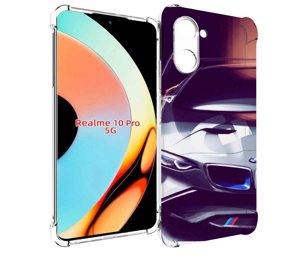 

Чехол бампер MyPads Бэмвэ мужской для Realme 10 Pro противоударный, Прозрачный, Tocco