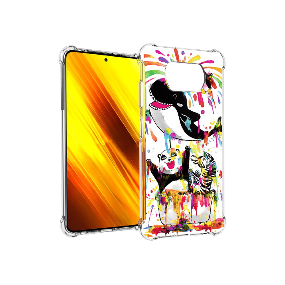 

Чехол MyPads Tocco для Xiaomi Poco X3 Хиппи кит (PT154881.262.191), Прозрачный, Tocco
