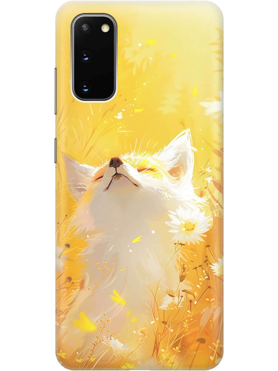 

Силиконовый чехол на Samsung Galaxy S20 с принтом "Лиса в цветах", Прозрачный;белый;желтый;оранжевый, 722629511