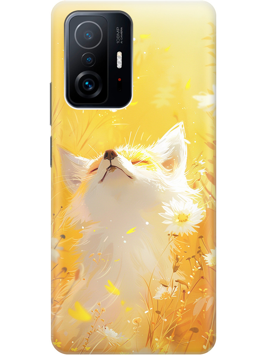 

Силиконовый чехол на Xiaomi 11T/11T Pro с принтом "Лиса в цветах", Прозрачный;белый;желтый;оранжевый, 732395211