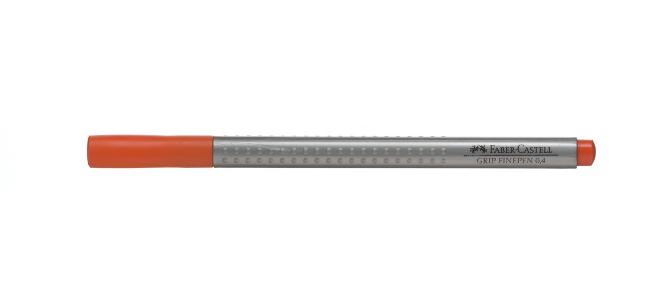 Faber Castell Капиллярная ручка GRIP 0.4 мм, цвет оранжевый