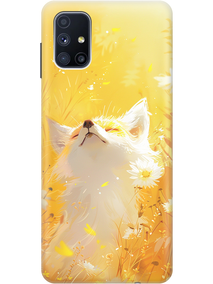 

Силиконовый чехол на Samsung Galaxy M51 с принтом "Лиса в цветах", Прозрачный;белый;желтый;оранжевый, 723412511