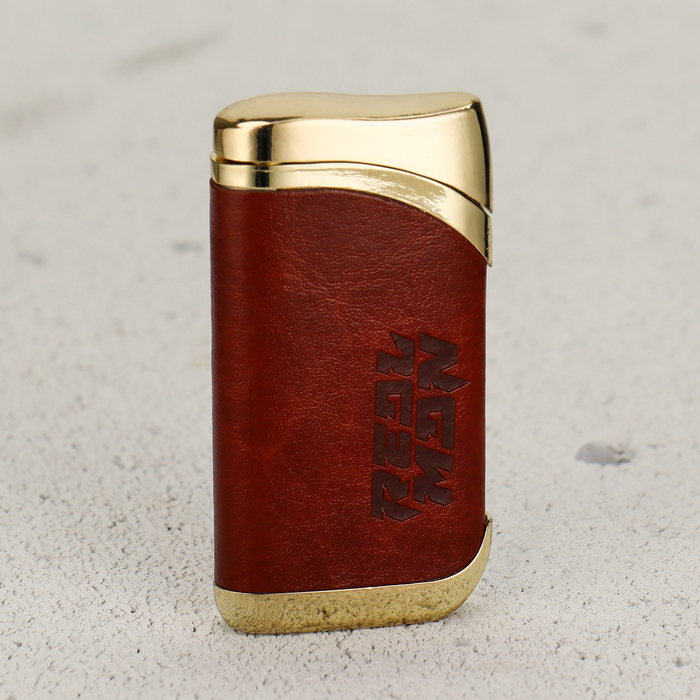 

Зажигалка газовая NoBrand Real man 6.7 х 3.3 см, Золотистый