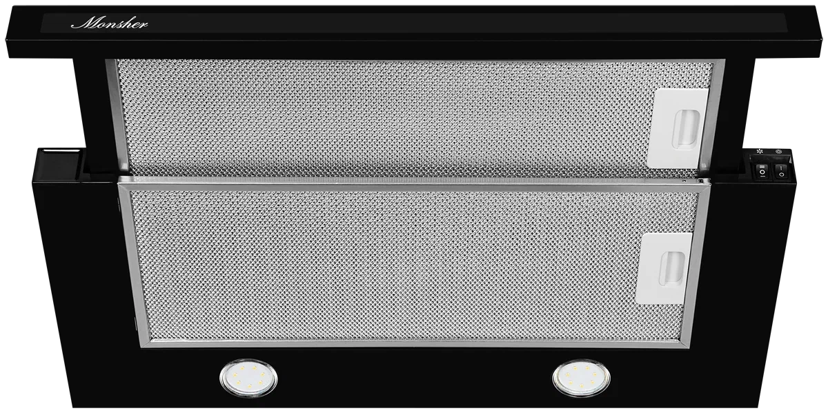 

Вытяжка встраиваемая Monsher TELE II 60 1М Black, TELE II 60