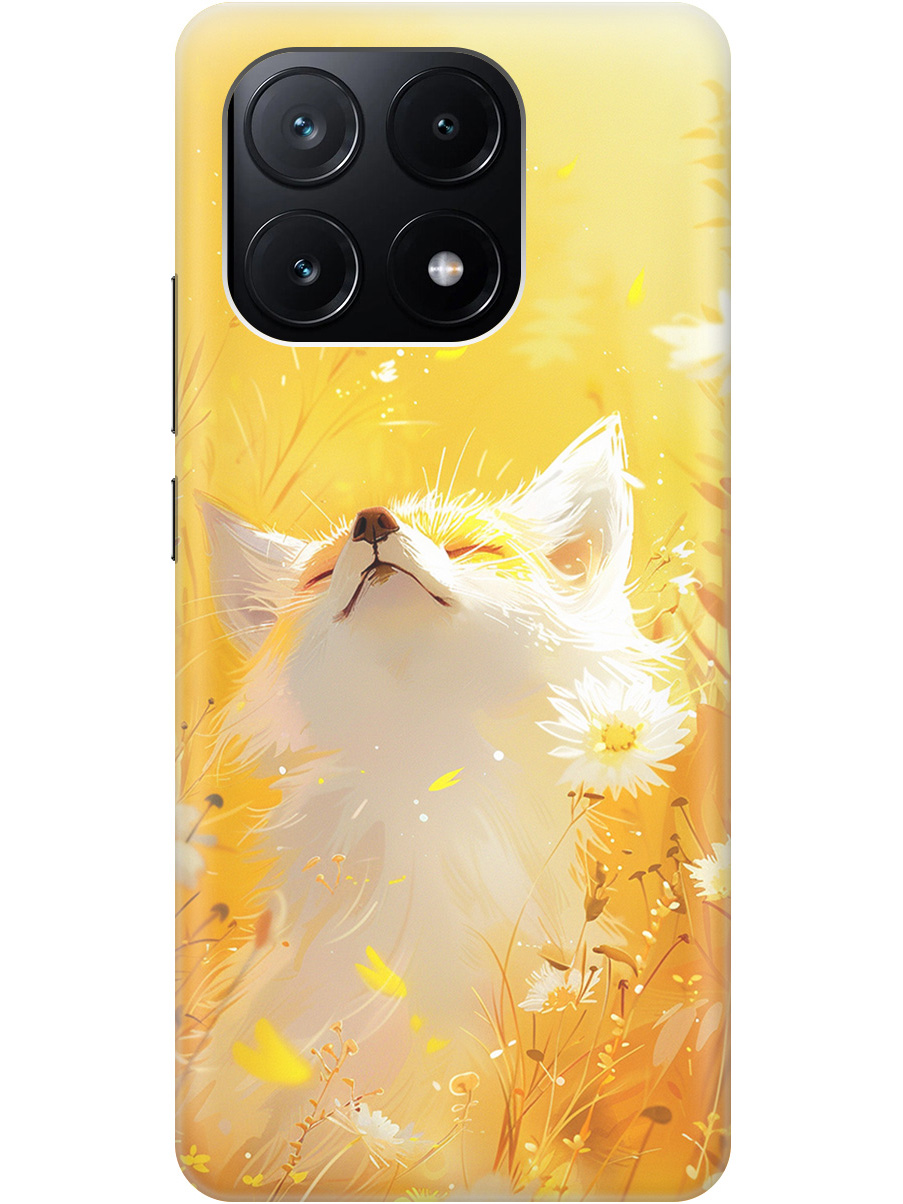 

Силиконовый чехол на Poco X6 Pro 5G с принтом "Лиса в цветах", Прозрачный;белый;желтый;оранжевый, 780484111