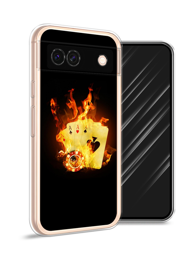 

Чехол Awog на Google Pixel 8A "Горящие карты", Черный;оранжевый, 271750-1