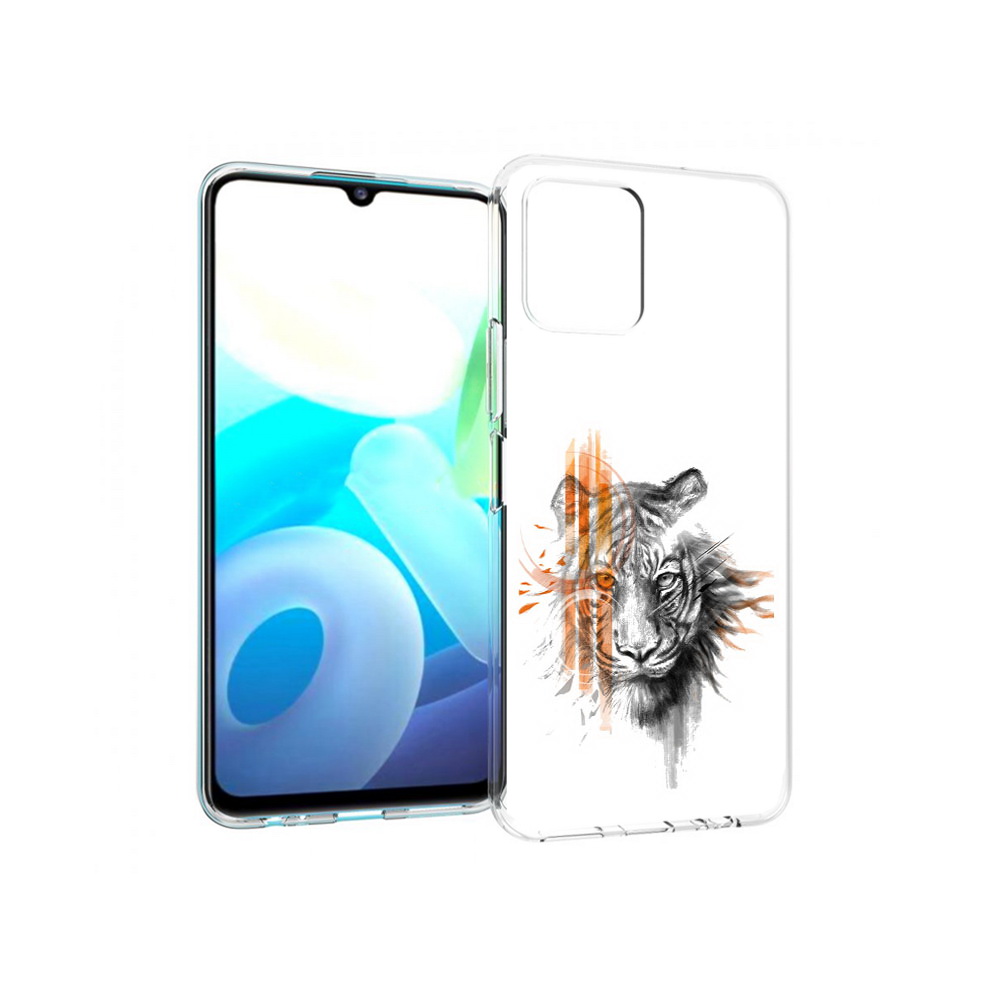 

Чехол MyPads Tocco для Vivo Y15s огненный тигр (PT224456.390.526), Прозрачный, Tocco