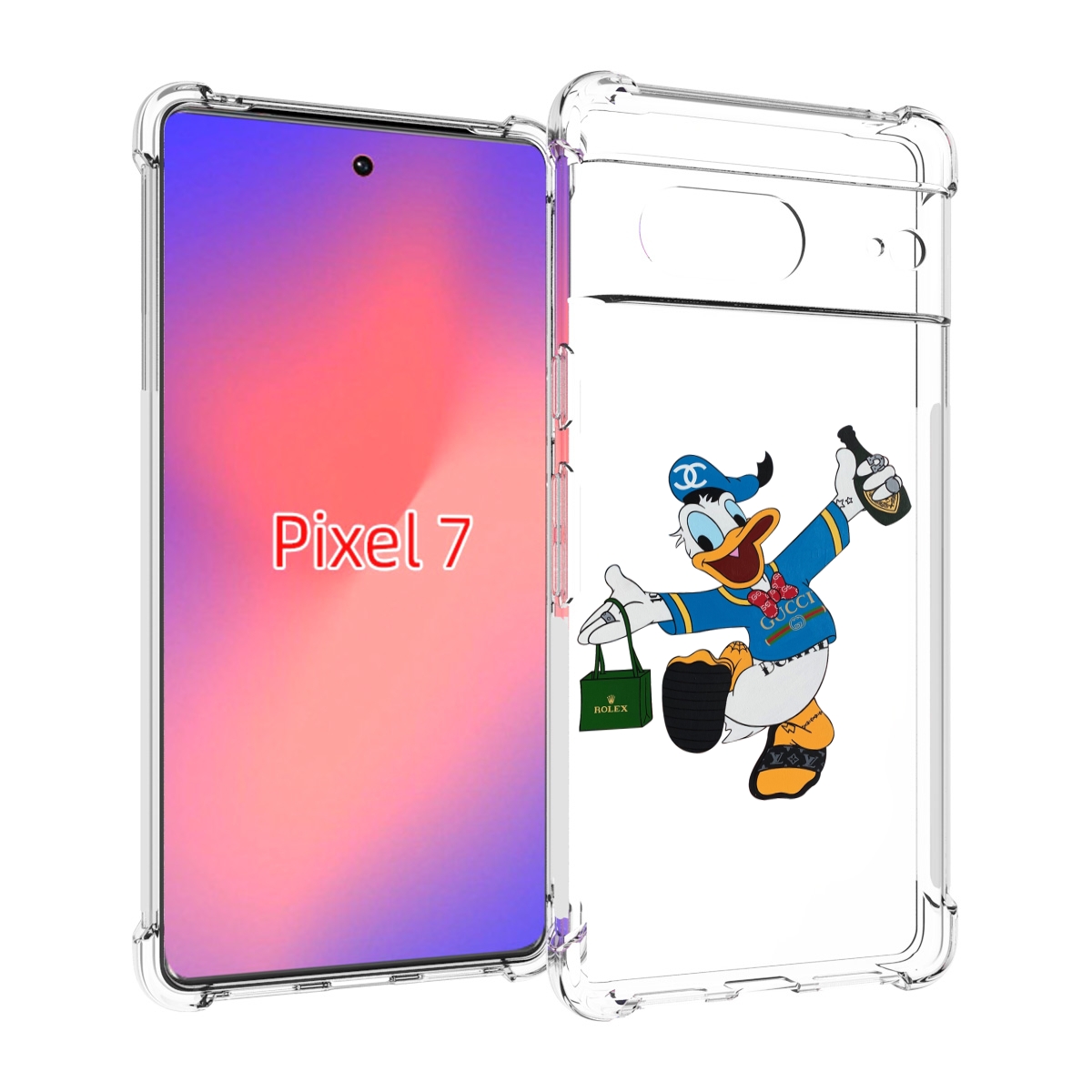 

Чехол Mypads Модный-Дональд-Дак Для Google Pixel 7, Прозрачный, Tocco