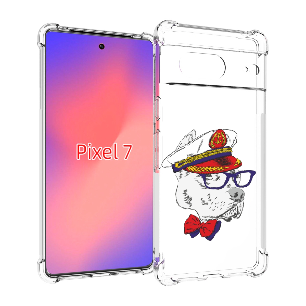 

Чехол Mypads Бульдог Для Google Pixel 7, Прозрачный, Tocco
