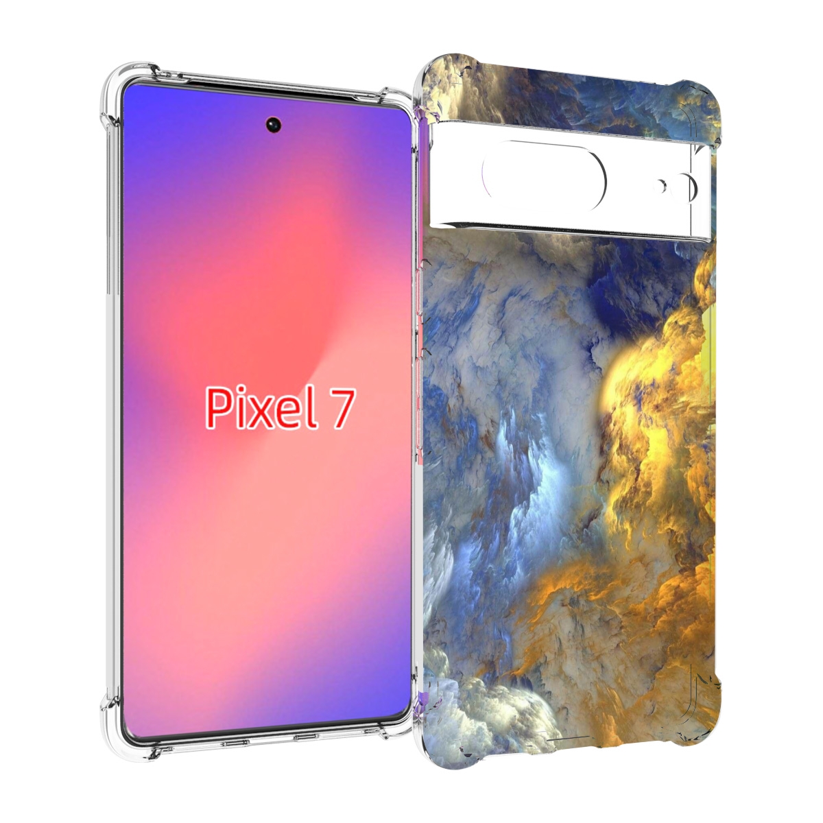 

Чехол Mypads Мраморное Небо Для Google Pixel 7, Прозрачный, Tocco