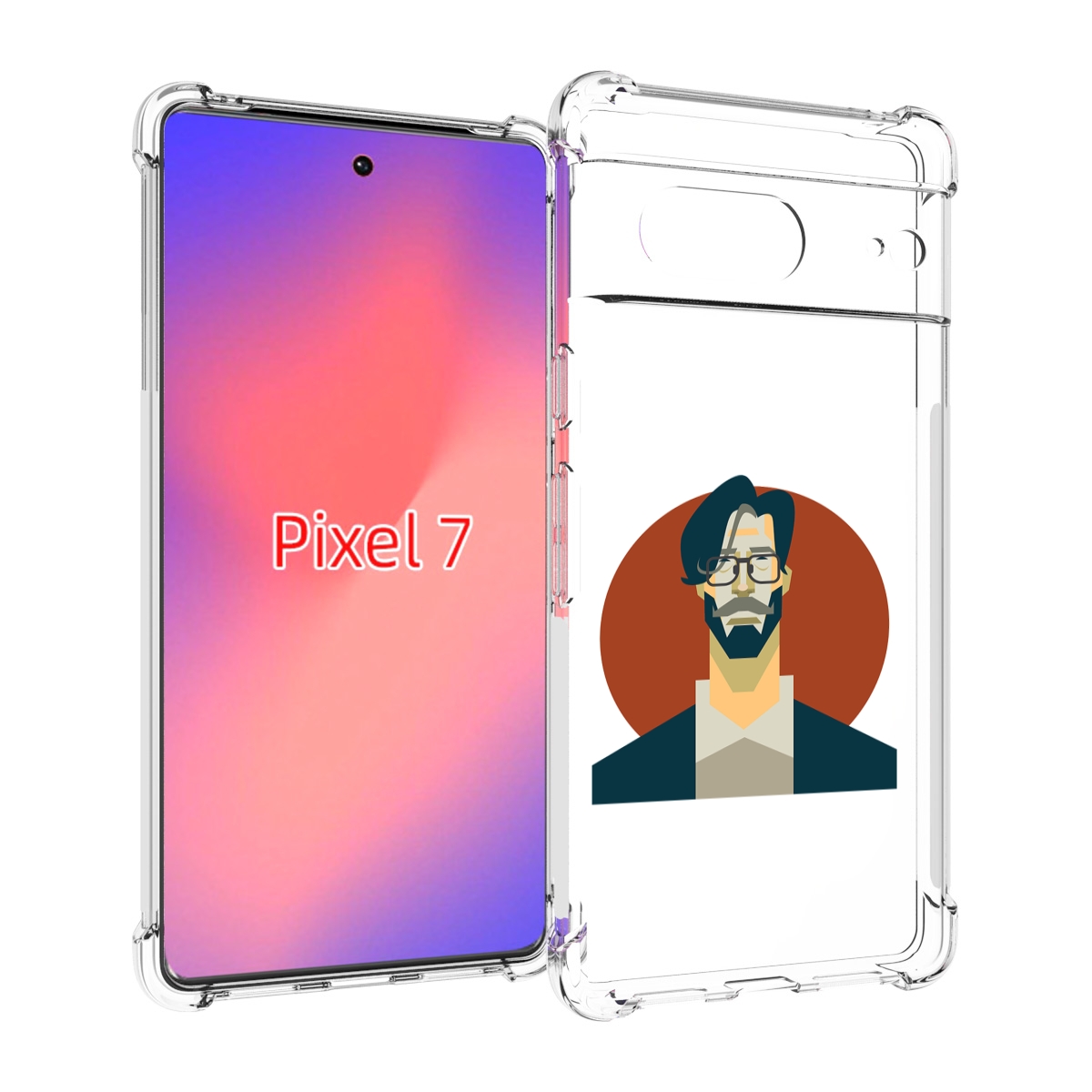 

Чехол Mypads Мужичек-В-Очках Для Google Pixel 7, Прозрачный, Tocco