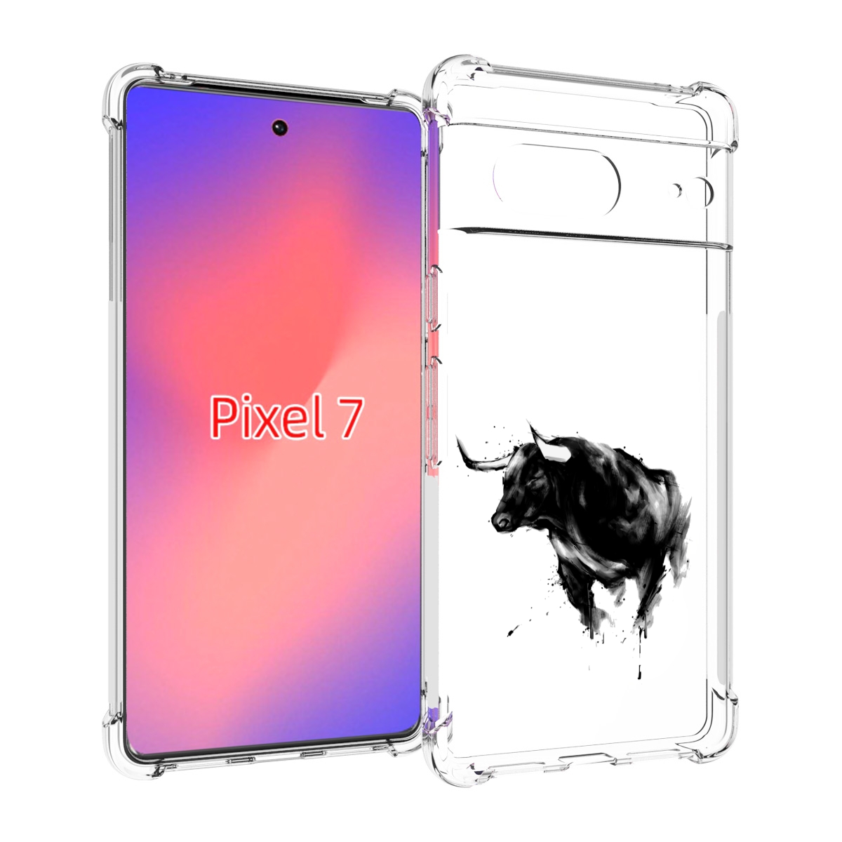 

Чехол Mypads Бык Для Google Pixel 7, Прозрачный, Tocco
