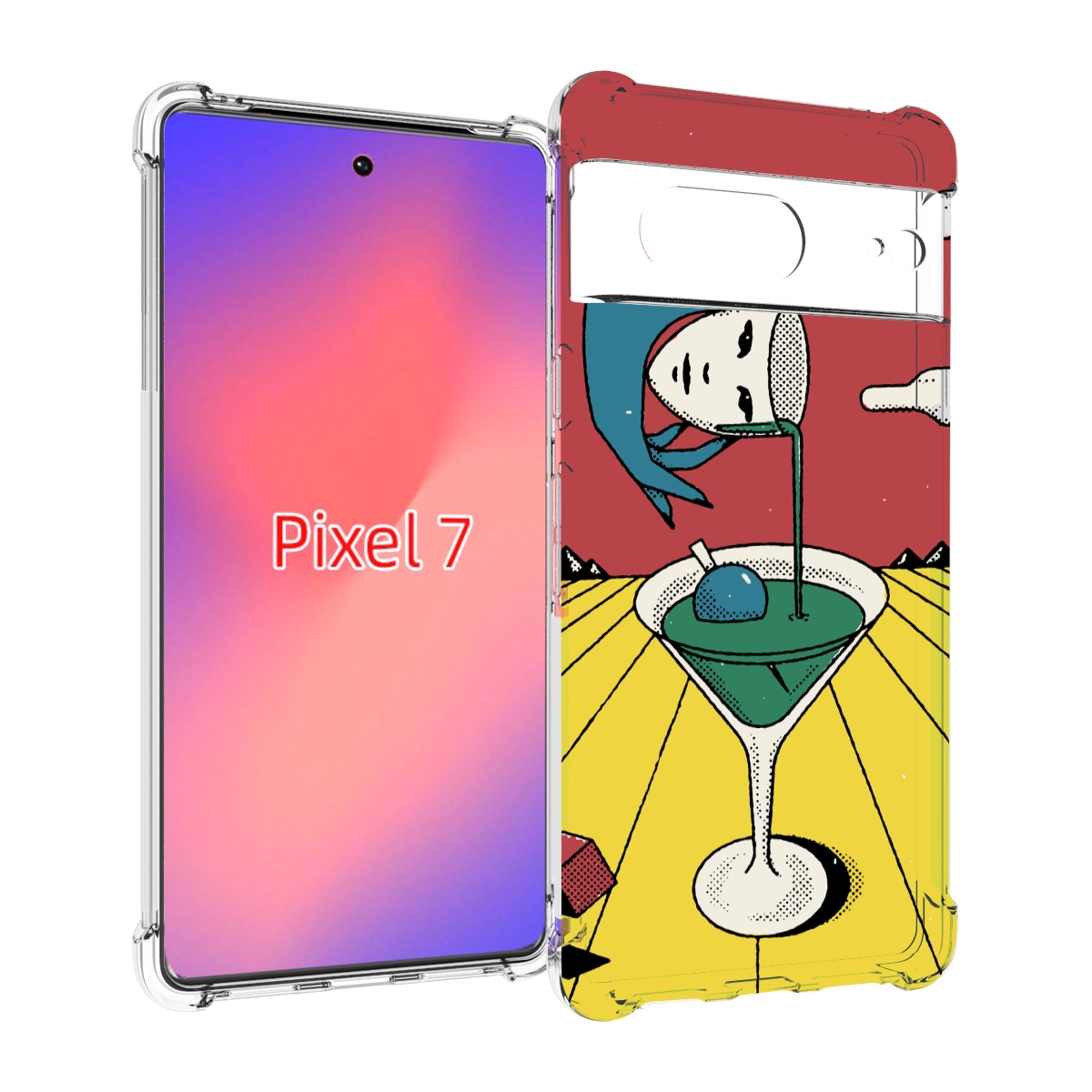 

Чехол Mypads Необычный Напиток Для Google Pixel 7, Прозрачный, Tocco