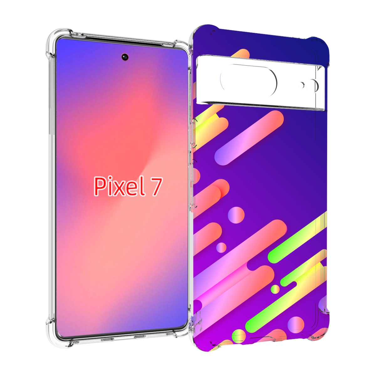 

Чехол Mypads Неоновый-Фон Для Google Pixel 7, Прозрачный, Tocco