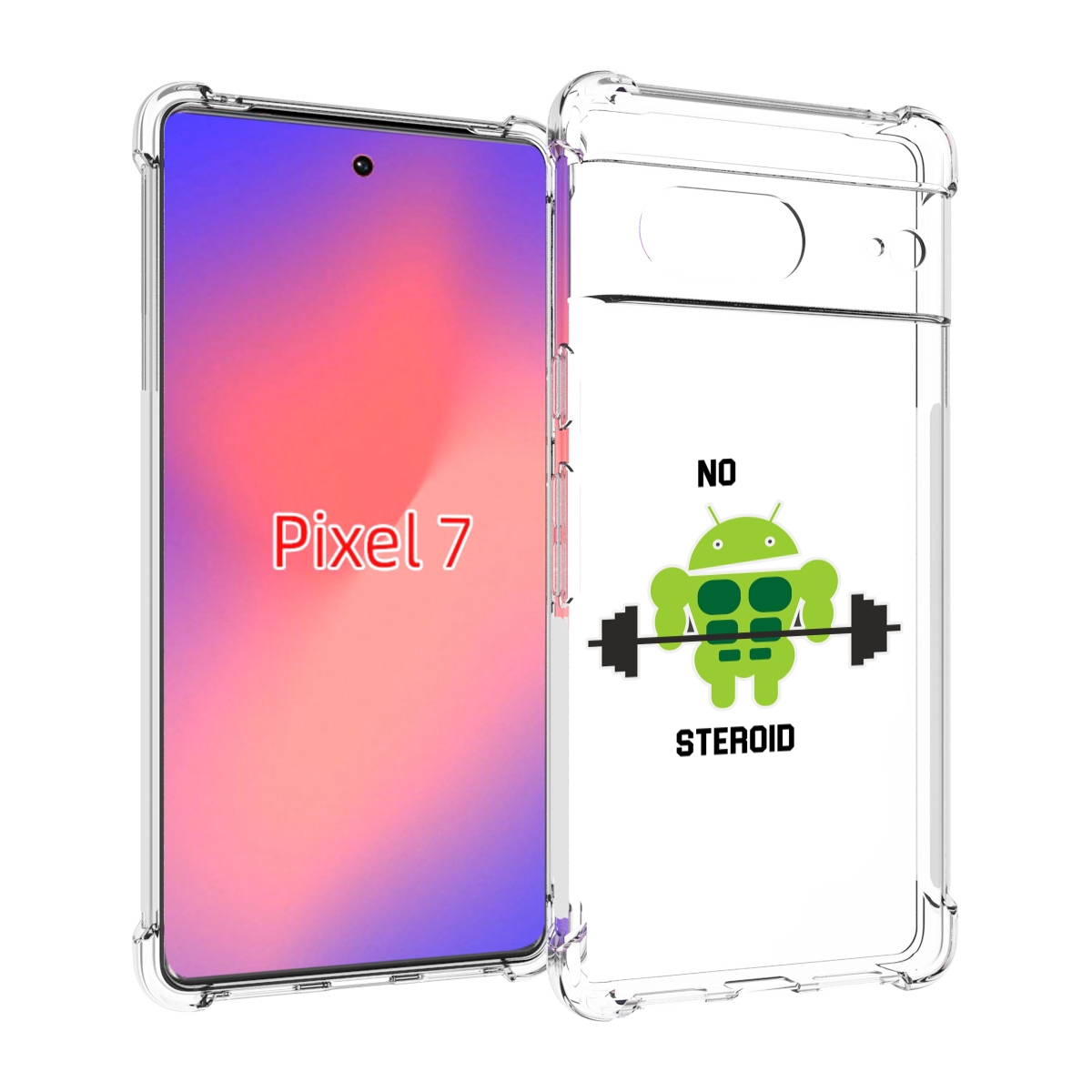 

Чехол Mypads Нет-Стероидам Для Google Pixel 7, Прозрачный, Tocco