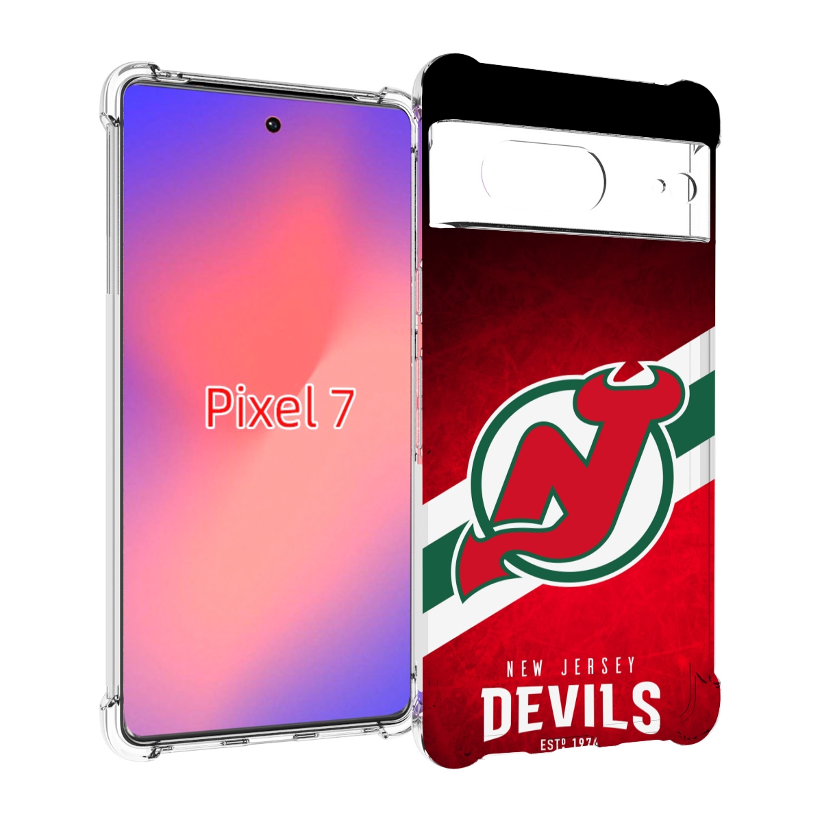 

Чехол Mypads Нью Джерси Девилз Для Google Pixel 7, Прозрачный, Tocco