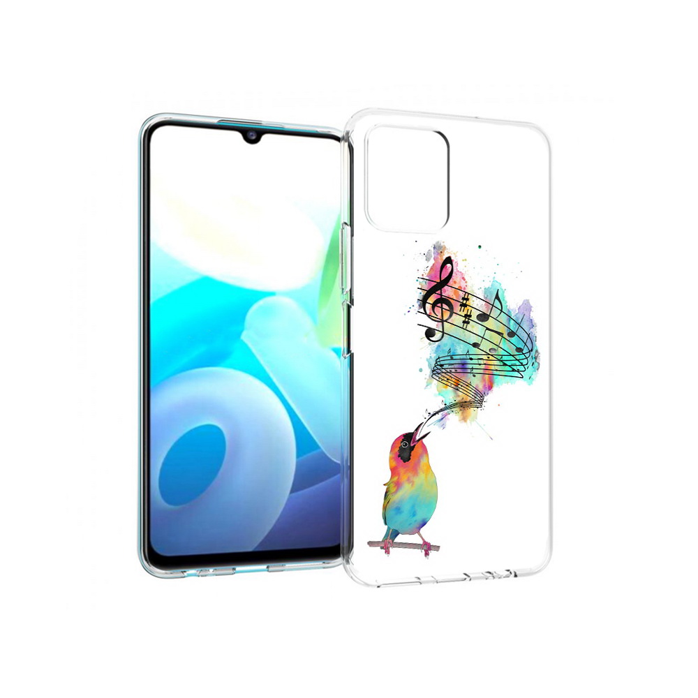 

Чехол MyPads Tocco для Vivo Y15s певчая птичка (PT224456.390.536), Прозрачный, Tocco
