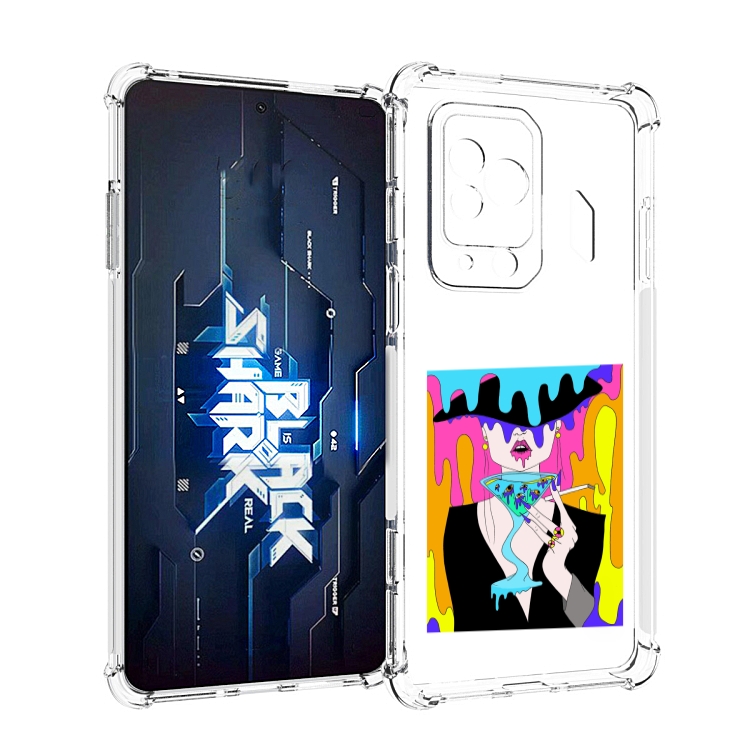 

Чехол MyPads плавленая девушка акварель женский для Xiaomi Black Shark 5 Pro, Прозрачный, Tocco